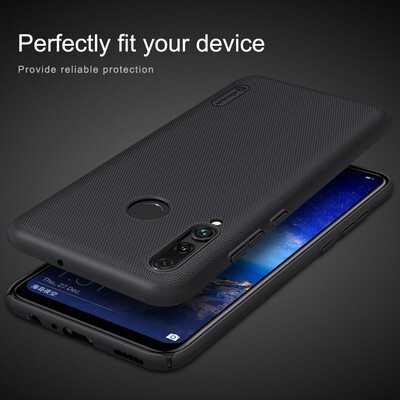 Пластиковый чехол с подставкой Nillkin Super Frosted Shield Темно-Синий для Huawei P Smart Plus 2019(4)