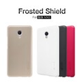 Пластиковый чехол с пленкой Nillkin Super Frosted Shield Gold для Meizu MX6(#4)