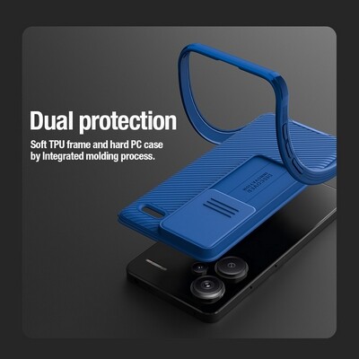Чехол-накладка Nillkin CamShield Pro Чёрная для Xiaomi Redmi Note 13 Pro Plus 5G(6)