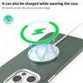 Кожаный чехол Mutural Deluxe Leather Case синий для Apple iPhone 15 Pro Max(#7)