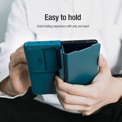 Кожаный чехол Nillkin Qin Pro Plain Leather Case Черный для Samsung Galaxy Z Fold 4(6)