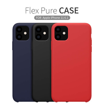 Силиконовый чехол-накладка Nillkin Flex PURE синий для Apple iPhone 11 Pro(4)