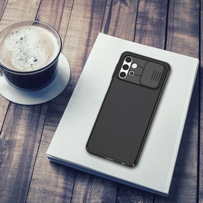 Чехол-накладка Nillkin CamShield черная для Samsung Galaxy A32 5G(6)
