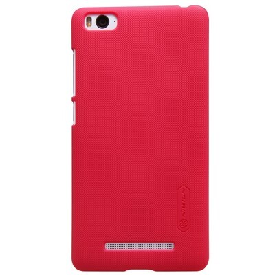 Пластиковый чехол с пленкой Nillkin Super Frosted Shield Red для Xiaomi MI4i(1)