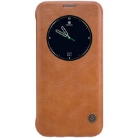 Кожаный чехол Nillkin Qin Leather Case Brown для Samsung G935F Galaxy S7 Edge