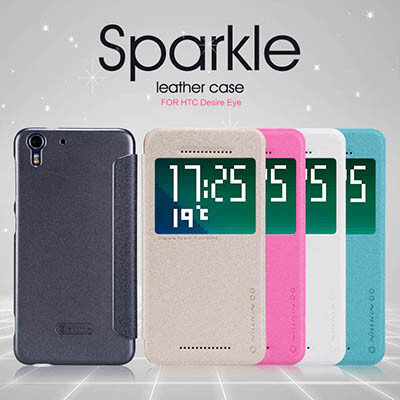 Полиуретановый чехол Nillkin Sparkle Leather Case Black для HTC Desire EYE(2)