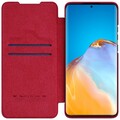 Кожаный чехол Nillkin Qin Leather Case Красный для Huawei P50 Pro(#3)