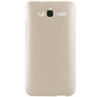 Пластиковый чехол с пленкой Nillkin Super Frosted Shield Gold для Huawei Ascend GX1