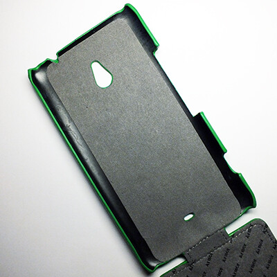 Кожаный чехол Armor Case Green для Nokia Lumia 1320(2)