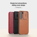 Кожаный чехол Nillkin Qin Pro Leather Case Красный для Samsung Galaxy S22 Plus(#7)