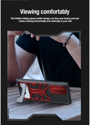 Противоударная-накладка Nillkin Adventurer Pro Case Черная для Samsung Galaxy S23 Ultra(4)
