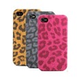 Кожаный чехол Nuoku Leopard Series Case Grey для Apple iPhone 4/4S(#3)