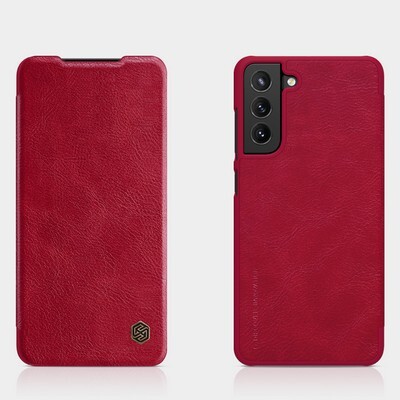 Кожаный чехол Nillkin Qin Leather Case Красный для Samsung Galaxy S21 FE(4)