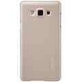 Пластиковый чехол с пленкой Nillkin Super Frosted Shield Gold для Samsung Galaxy A7(#1)