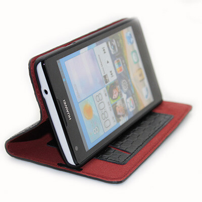 Кожаный чехол Ivan Case Black для Huawei Ascend G700(3)