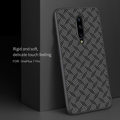 Защитный чехол Nillkin Synthetic Fiber-Plaid Черный для OnePlus 7 Pro(4)