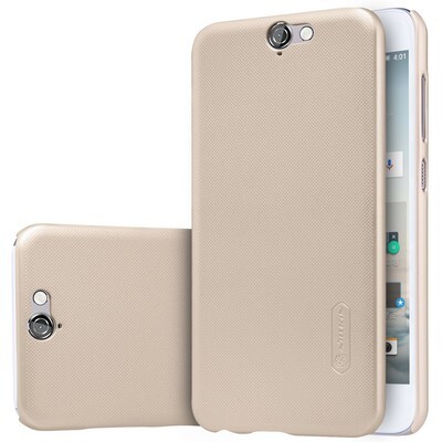 Пластиковый чехол с пленкой Nillkin Super Frosted Shield Gold для HTC One A9(3)