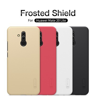 Пластиковый чехол с подставкой Nillkin Super Frosted Shield Красный для Huawei Mate 20 Lite(4)