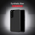 Пластиковый чехол Nillkin Synthetic Fiber Черный для Samsung Galaxy S22(#5)