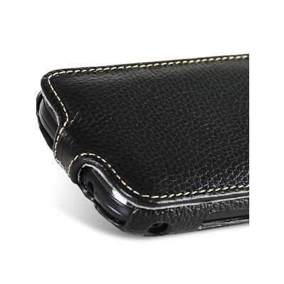 Кожаный чехол книга Melkco Leather Case Black LC для Samsung i8160 Galaxy Ace 2(3)