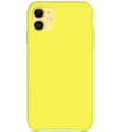 Силиконовый чехол желтый для Apple iPhone 11(#4)