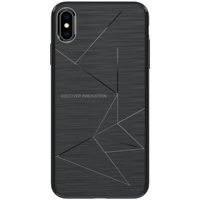 Силиконовая наладка Nillkin Magic Case Black с пластинами для автодержателя для Apple iPhone XS Max(1)