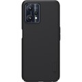 Пластиковый чехол с подставкой Nillkin Super Frosted Shield Черный для Realme 9 Pro(#1)