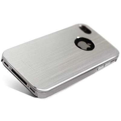 Металлический чехол Dreamplus Steel Heart Series Silver для Apple iPhone 4/4S(2)