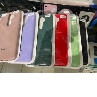 Силиконовый чехол Silicone Case черный для Xiaomi Redmi Note 8 Pro(2)