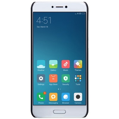 Пластиковый чехол с пленкой Nillkin Super Frosted Shield Black для Xiaomi Mi5C(2)