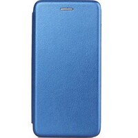 Чехол-книга на основе из силикона Book Case New 3D синий для Xiaomi Redmi Note 8/ Redmi Note 8 2021