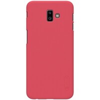Пластиковый чехол с подставкой Nillkin Super Frosted Shield Красный для Samsung Galaxy J6 Plus