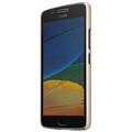 Пластиковый чехол с пленкой Nillkin Super Frosted Shield Gold для Motorola Moto G5(#2)