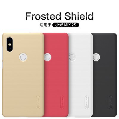 Пластиковый чехол с пленкой Nillkin Super Frosted Shield Золотой для Xiaomi Mi MIX 2s(4)