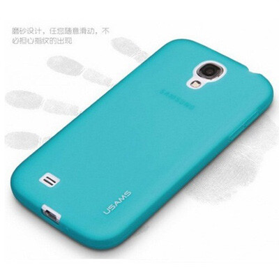 Силиконовый чехол TPU Usams Jelly Blue для Samsung i9500 Galaxy S4(3)