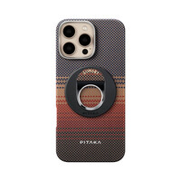 Чехол накладка в комплекте с кольцом-подставкой Pitaka Ultra - Slim Case & Grip 3 Ring Holder (KI1601SUMG) коричневый для Apple iPhone 16 Pro Max