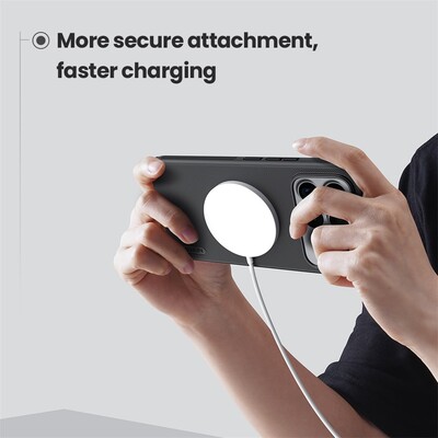 Пластиковый чехол с пластиной Magsafe Nillkin Super Frosted Shield Pro Magnetic Case черный  для Xiaomi Poco F8 Ultra(12)