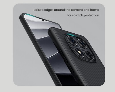 Пластиковый чехол Nillkin Super Frosted Shield Pro Черный для Xiaomi Redmi Note 14 Pro 5G(6)