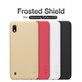 Пластиковый чехол с подставкой Nillkin Super Frosted Shield Золотой для Samsung Galaxy A10(#5)