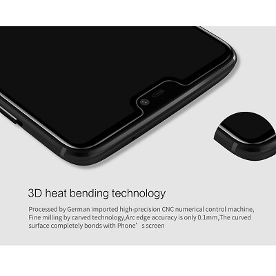 Противоударное защитное стекло Nillkin 3D CP+ Max Anti-Explosion Черное для Xiaomi Mi8 SE(6)