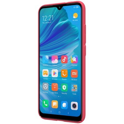 Пластиковый чехол с подставкой Nillkin Super Frosted Shield Красный для Xiaomi Mi A3(2)