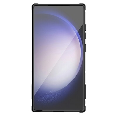 Противоударная-накладка с пластиной MagSafe Nillkin CamShield Armor Prop Magnetic Case Синяя для Samsung Galaxy S24 Ultra(2)