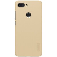 Пластиковый чехол с подставкой Nillkin Super Frosted Shield Золотой для Xiaomi Mi8 Lite