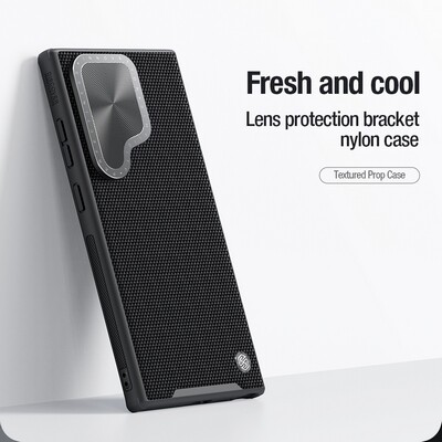 Магнитная накладка Nillkin Textured Prop Magnetic Case Черная для Samsung Galaxy S24 Ultra(9)