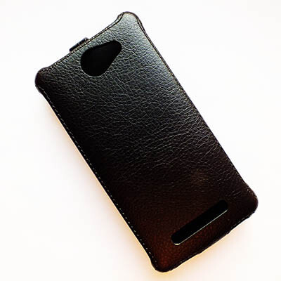 Кожаный чехол Armor Case Black для FLY IQ4505 ERA Life 7(3)