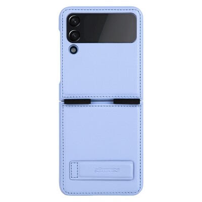 Кожаный чехол Nillkin Qin Pro Plain Leather Case Лавандовый для Samsung Galaxy Z Flip 4(1)