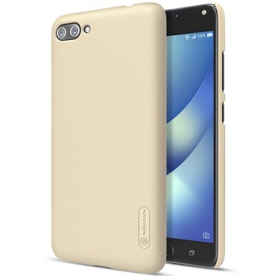 Пластиковый чехол с пленкой Nillkin Super Frosted Shield Gold для Asus ZenFone 4 Max ZC554KL(3)