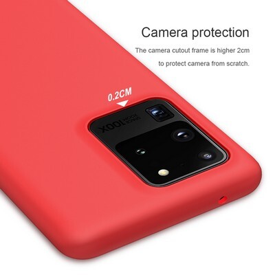 Силиконовый чехол-накладка Nillkin Flex Pure Case Красный для Samsung Galaxy S20 Ultra(4)