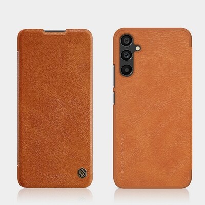 Кожаный чехол Nillkin Qin Leather Case Коричневый  для Samsung Galaxy A34(4)