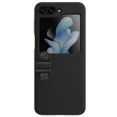 Силиконовая накладка Nillkin Flex Flip Silicone Case Черная для Samsung Galaxy Z Flip 5(1)